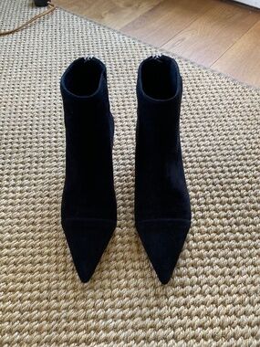 Alexandre Birman black suede ankle boots 36.5